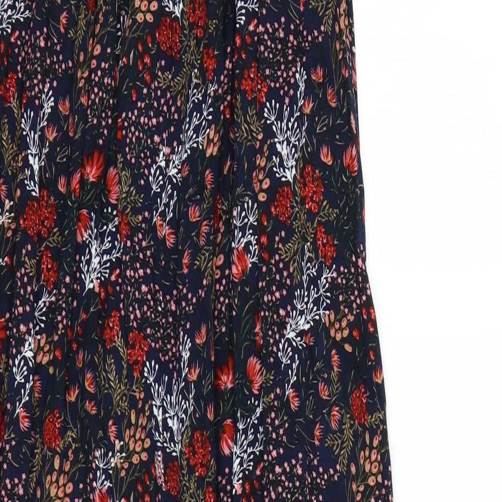 Izabel Womens Blue Floral  Tank Dress  Size 10