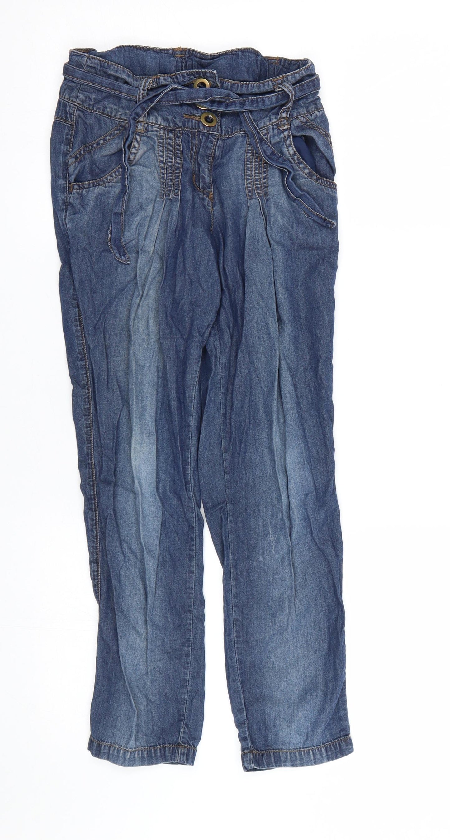 George Girls Blue   Capri Jeans Size 7-8 Years