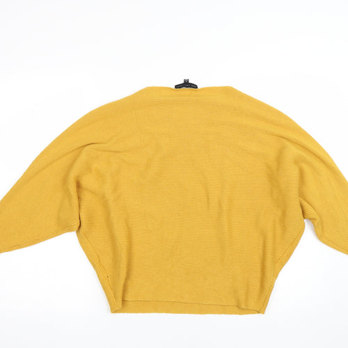 Joan Vass Womens Yellow   Pullover Jumper Size M