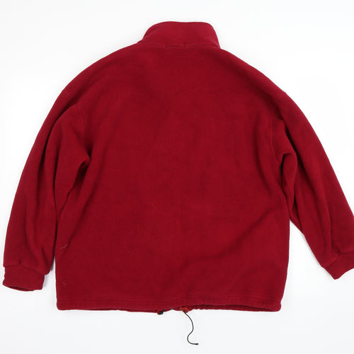 St Micheal Womens Red   Full Zip Sweatshirt Size 14