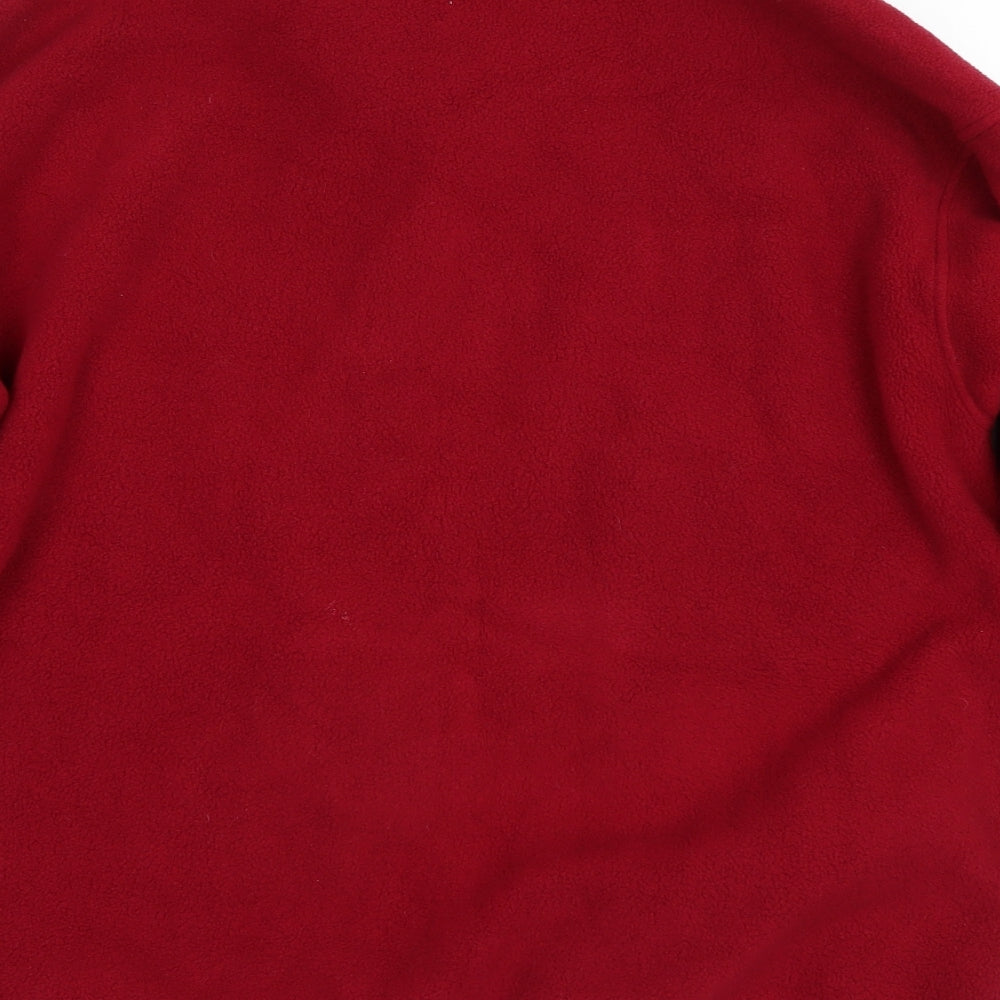 St Micheal Womens Red   Full Zip Sweatshirt Size 14
