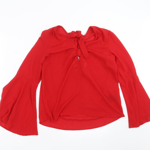 Divided by H&M Womens Red   Basic Blouse Size 8