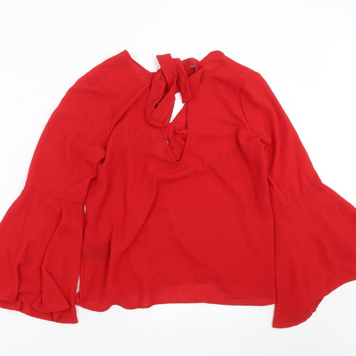 Divided by H&M Womens Red   Basic Blouse Size 8