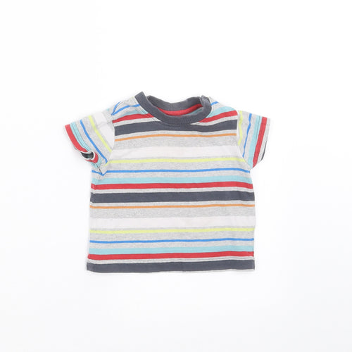 Nutmeg Baby Multicoloured Striped  Basic T-Shirt Size 3-6 Months