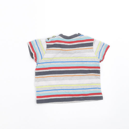 Nutmeg Baby Multicoloured Striped  Basic T-Shirt Size 3-6 Months