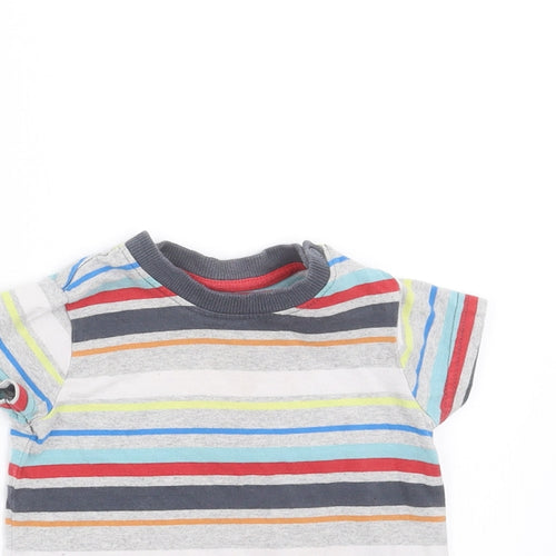Nutmeg Baby Multicoloured Striped  Basic T-Shirt Size 3-6 Months