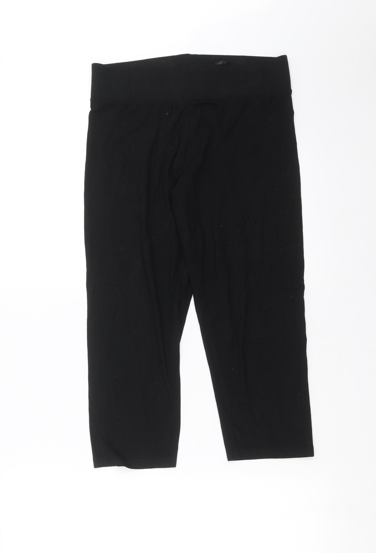 NEXT Womens Black   Cropped Leggings Size 14 L20 in