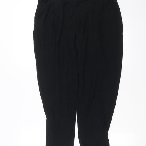 Marks and Spencer Womens Black   Trousers  Size 12 L26 in
