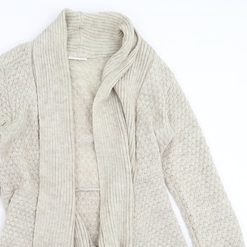 New Look Womens Beige  Knit Cardigan Jumper Size M