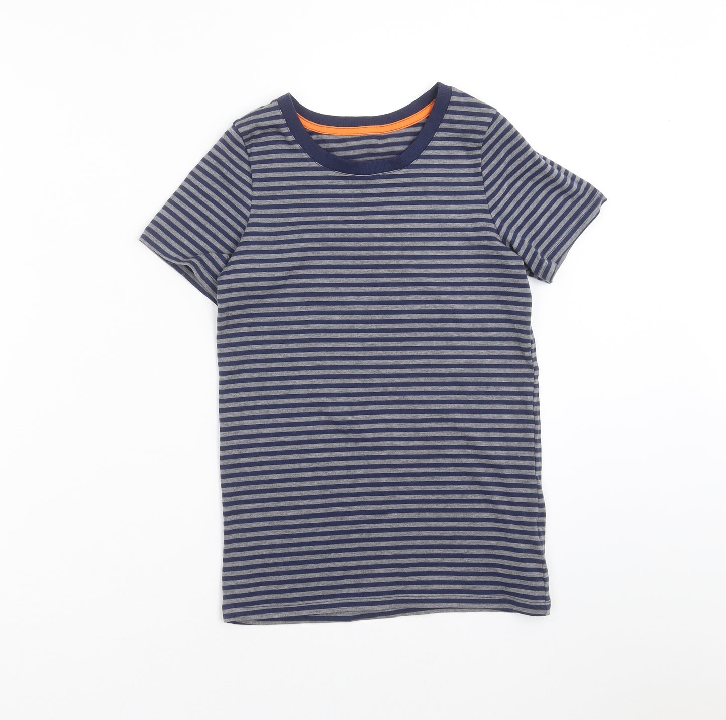 Marks and Spencer Boys Blue Striped  Basic T-Shirt Size 11-12 Years