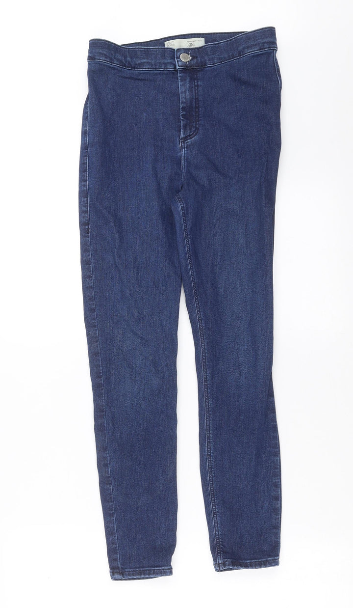 Topshop Womens Blue Denim Skinny Jeans Size 26 in L26 in