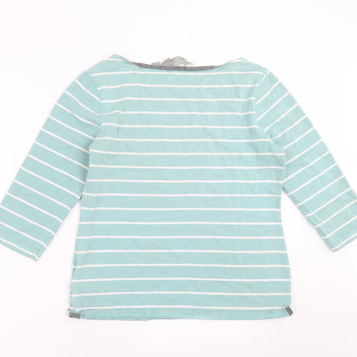 Mountain Warehouse Womens Green Striped  Basic T-Shirt Size 12