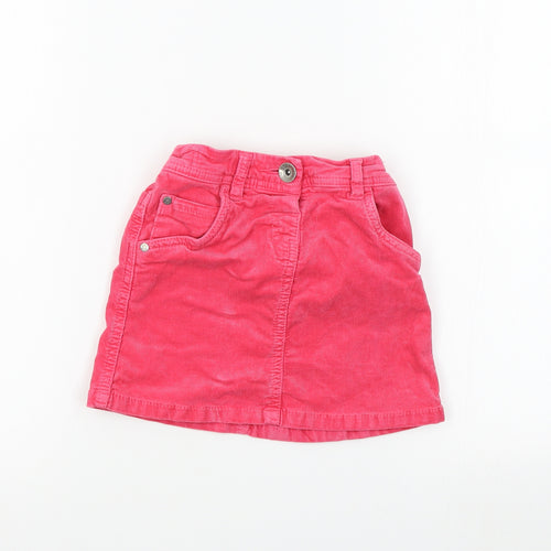 Nect Girls Pink  Corduroy Mini Skirt Size 4-5 Years