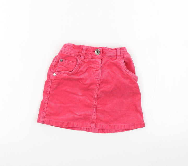 Nect Girls Pink Corduroy Mini Skirt Size 4-5 Years