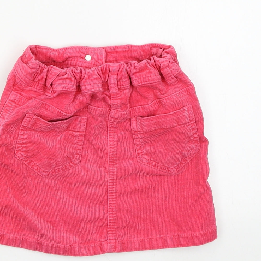 Nect Girls Pink  Corduroy Mini Skirt Size 4-5 Years
