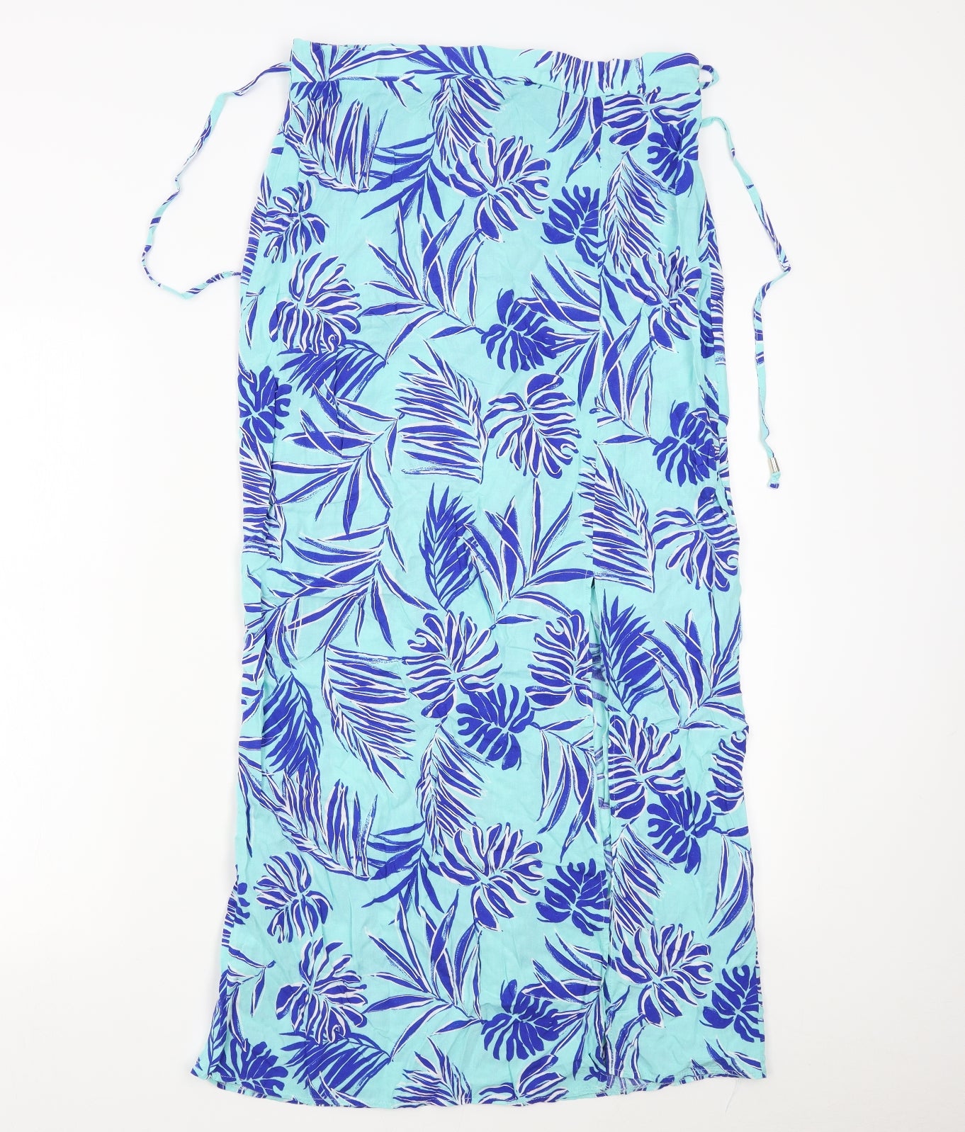 George Womens Blue Floral  Maxi Skirt Size 12