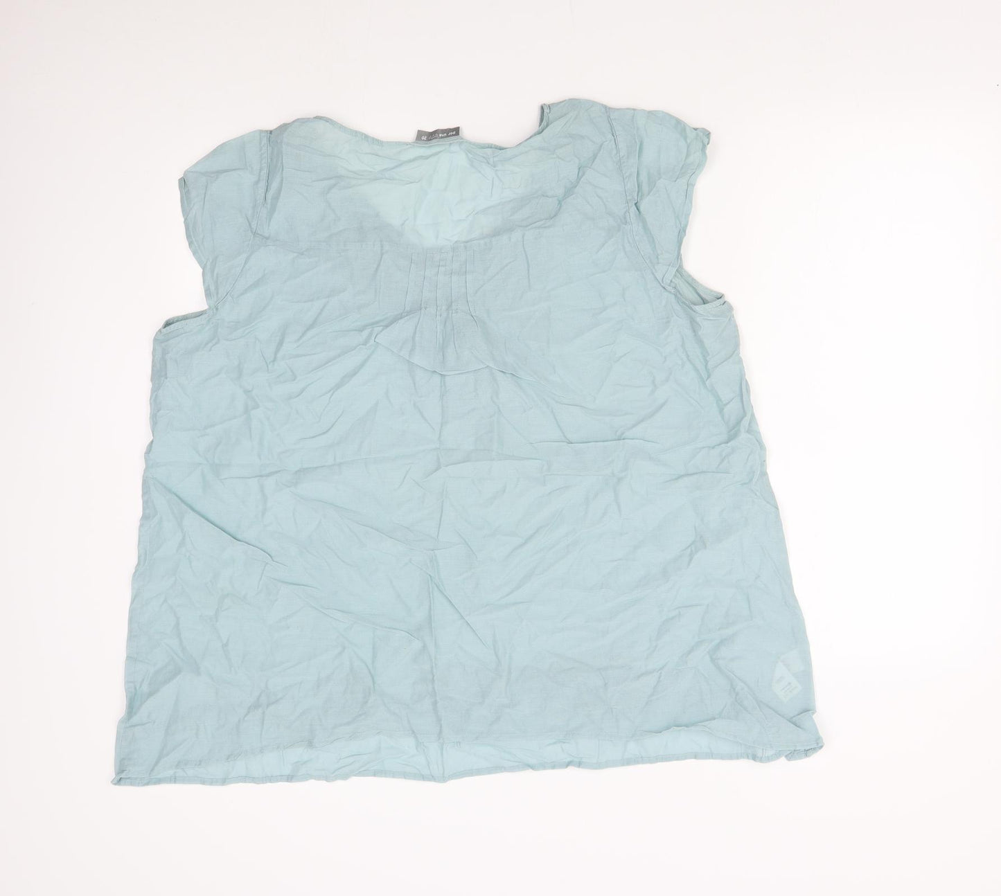 Per Una Womens Green   Basic T-Shirt Size 20