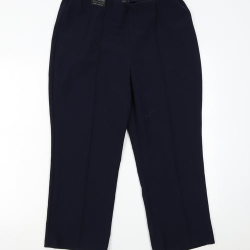 Classic Womens Blue   Trousers  Size 14 L24 in - Comfort Plus