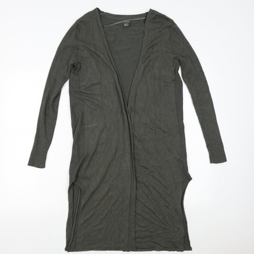 Primark Womens Green  Knit Cardigan Jumper Size 10