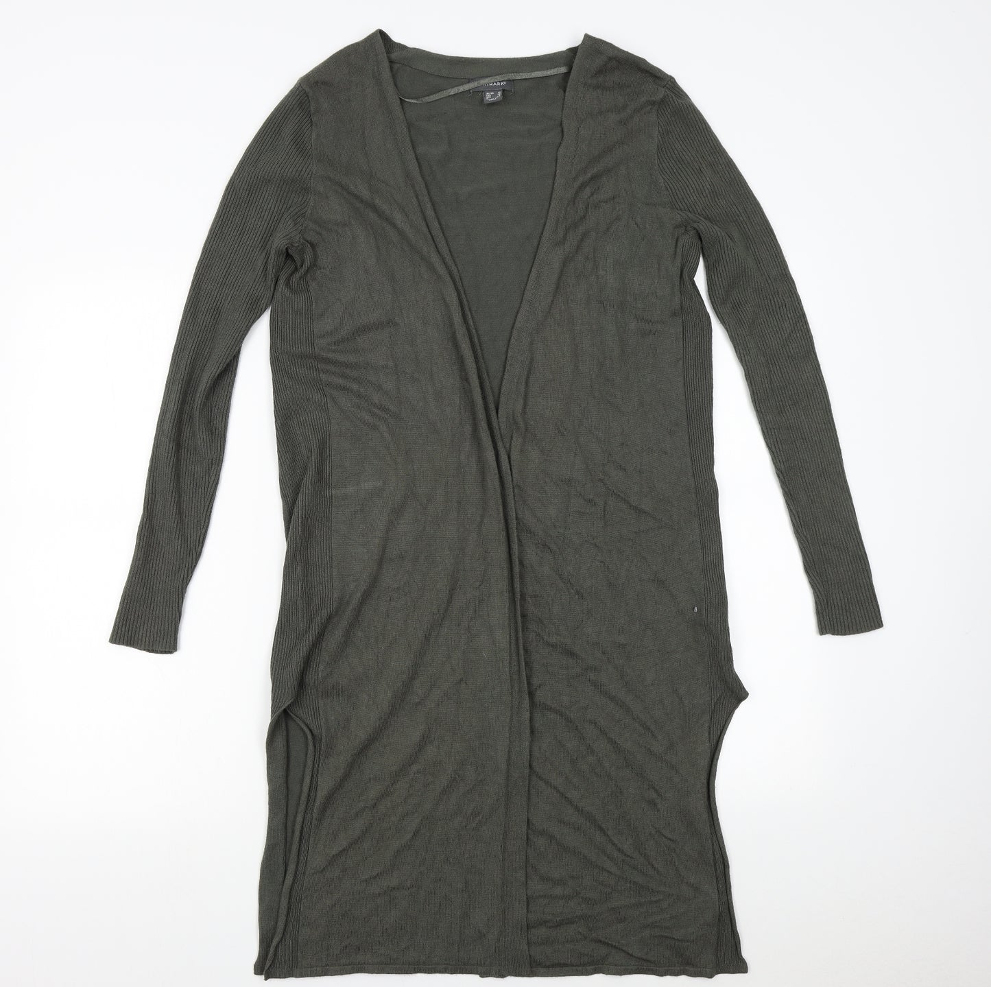 Primark Womens Green  Knit Cardigan Jumper Size 10