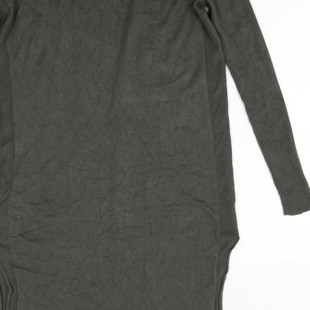 Primark Womens Green  Knit Cardigan Jumper Size 10