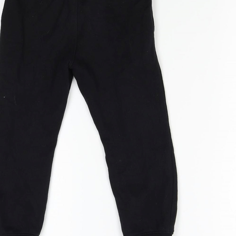 F&F Boys Black   Sweatpants Trousers Size 5-6 Years