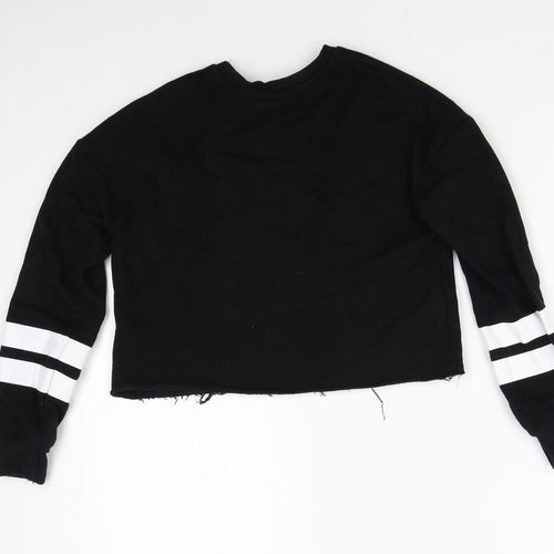 Primark Girls Black   Pullover Sweatshirt Size 10-11 Years  - Unicorn NY Brooklyn