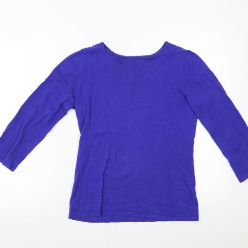NEXT Womens Blue  Knit Pullover Jumper