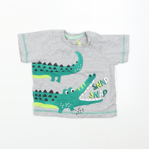 Matalan Baby Grey   Basic T-Shirt Size 9-12 Months