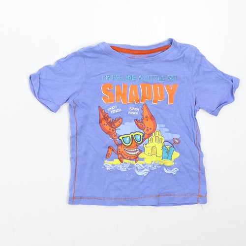 Pep&Co Boys Blue   Basic T-Shirt Size 12-18 Months