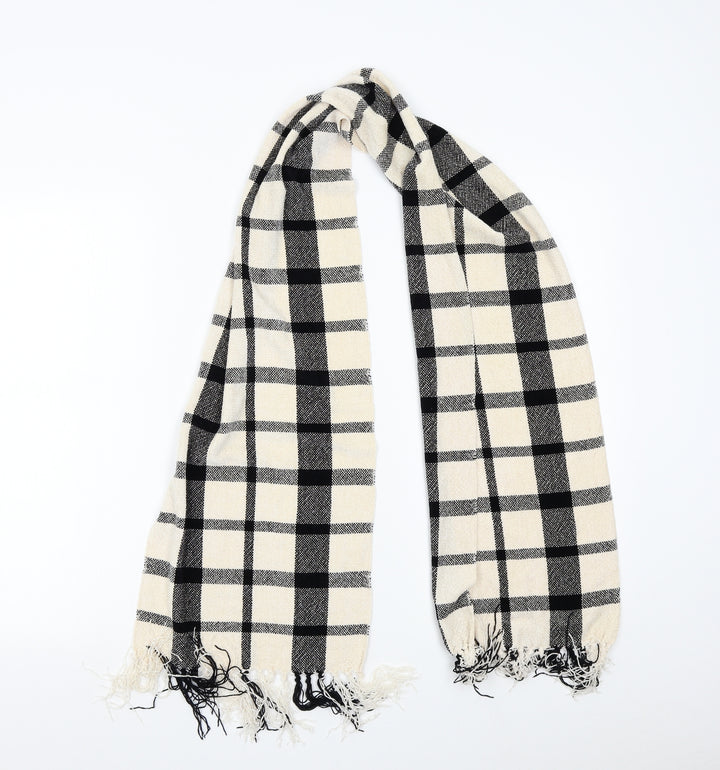 Preworn Womens Beige Check Scarf