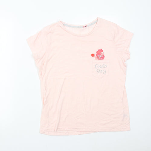 George Womens Pink   Basic T-Shirt Size 12  - Poodle