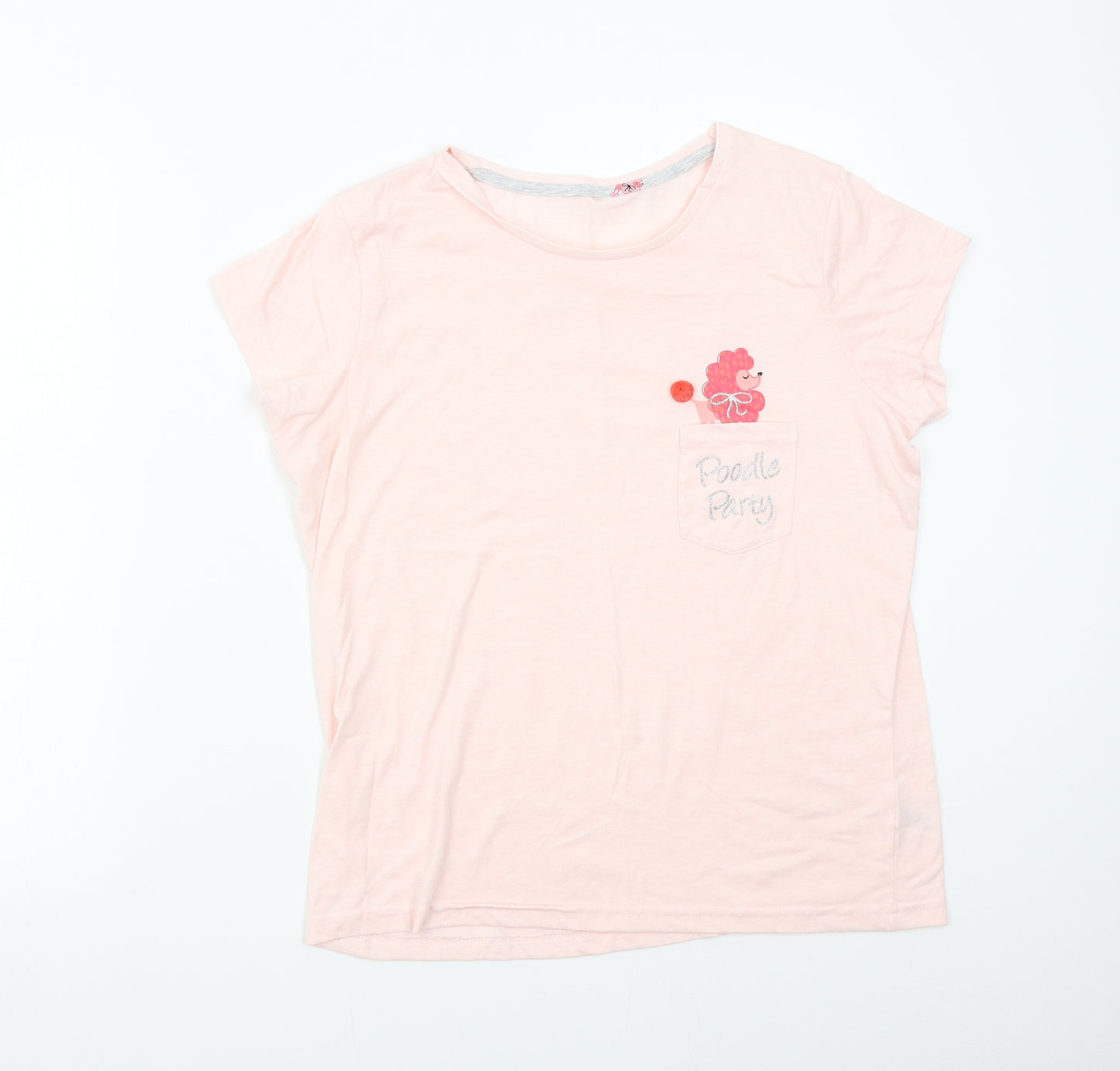 George Womens Pink   Basic T-Shirt Size 12  - Poodle