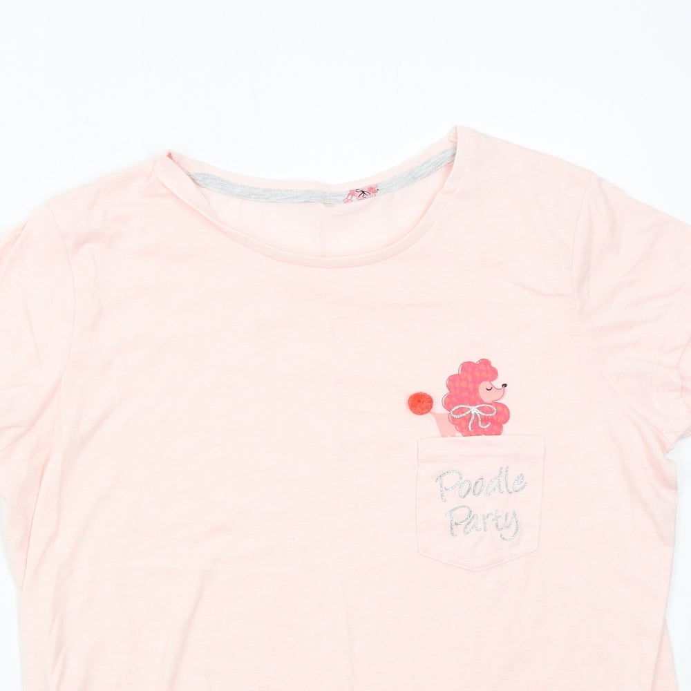 George Womens Pink   Basic T-Shirt Size 12  - Poodle