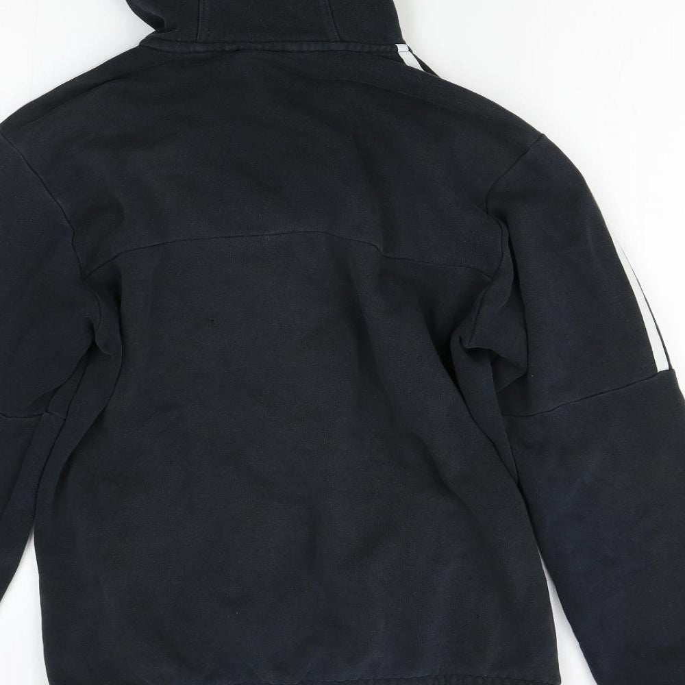 adidas Mens Black   Full Zip Hoodie Size S