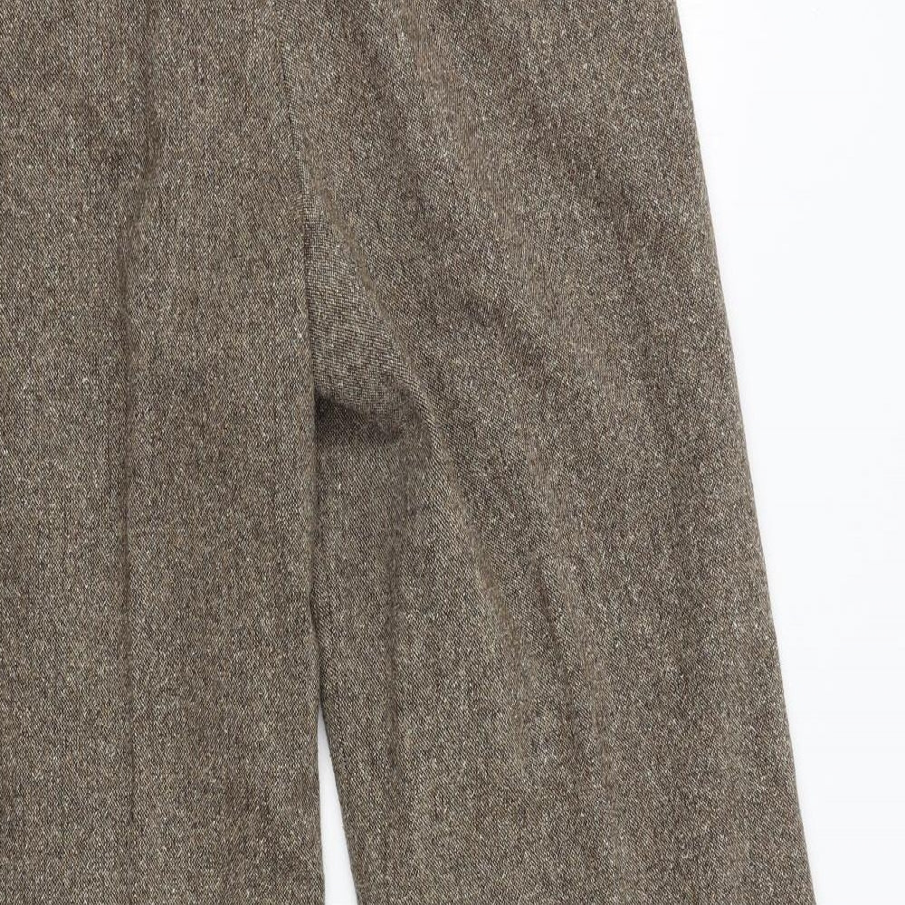 Olsen Womens Brown  Tweed Trousers  Size 16 L30 in