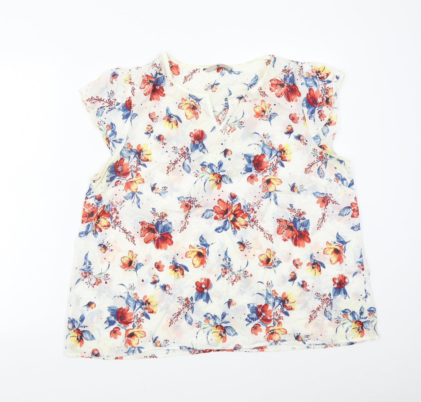 TU Womens Multicoloured Floral  Basic Blouse Size 18