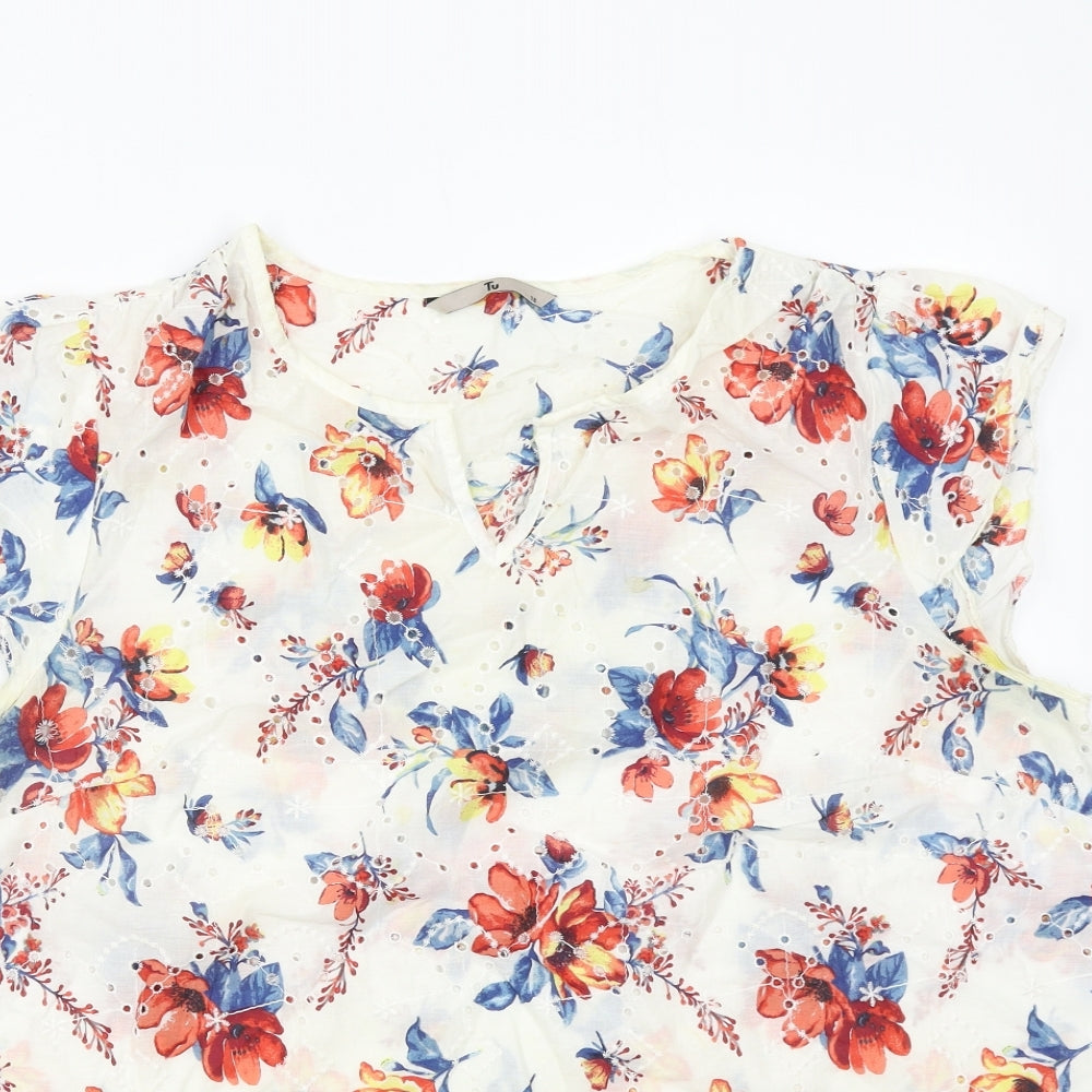 TU Womens Multicoloured Floral  Basic Blouse Size 18