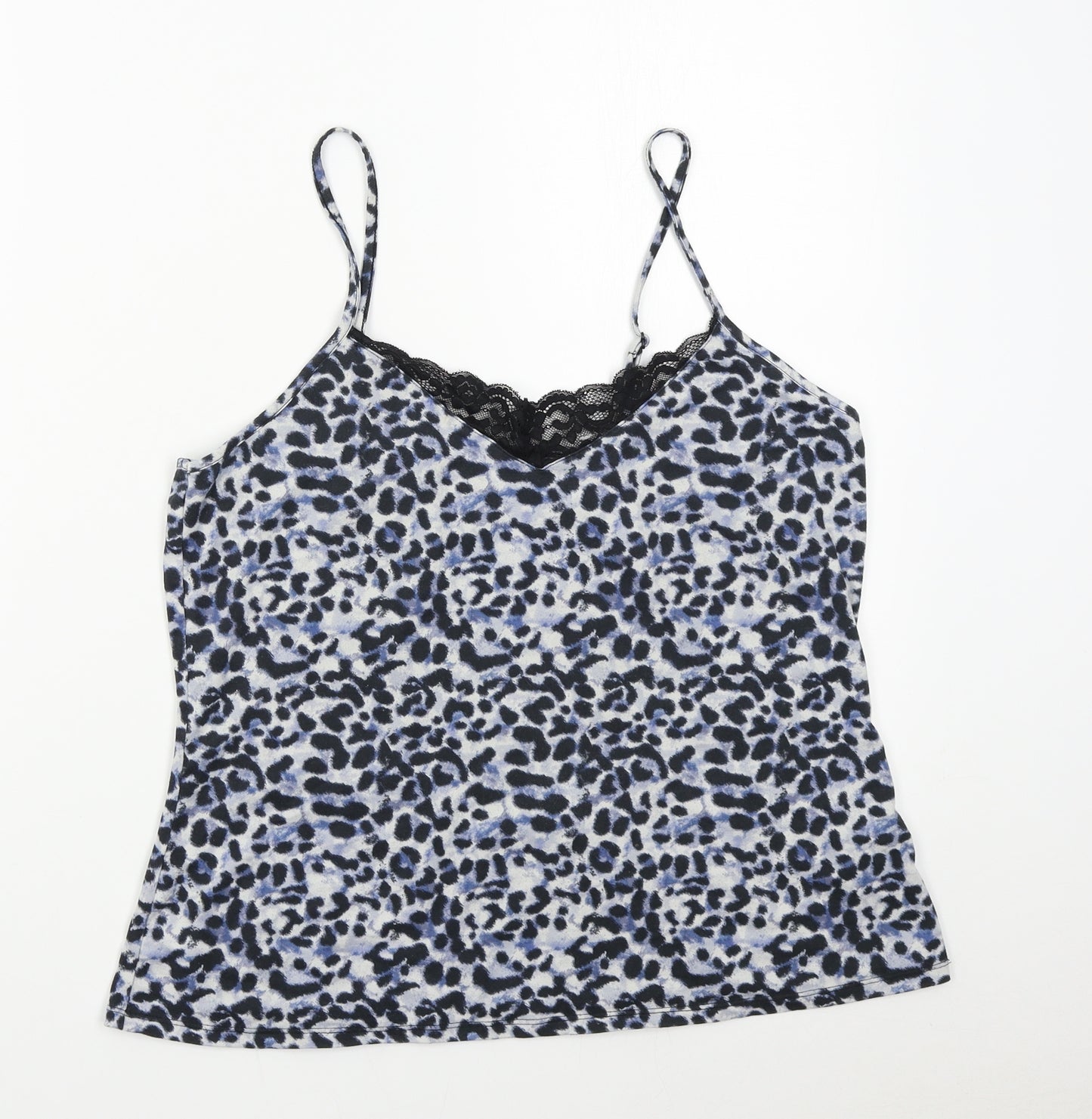 Primark Womens Multicoloured Animal Print  Cami Pyjama Top Size M