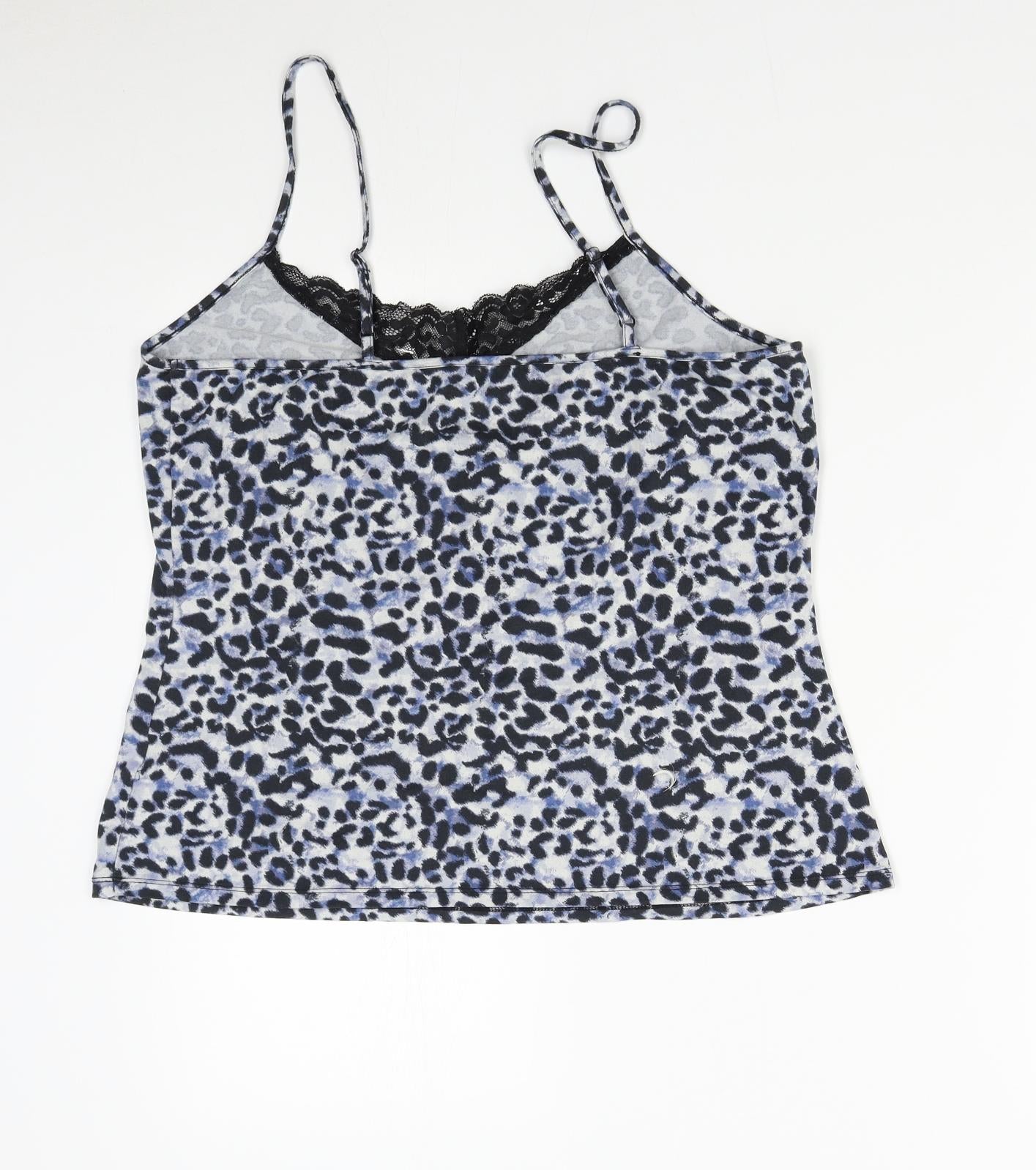 Primark Womens Multicoloured Animal Print  Cami Pyjama Top Size M