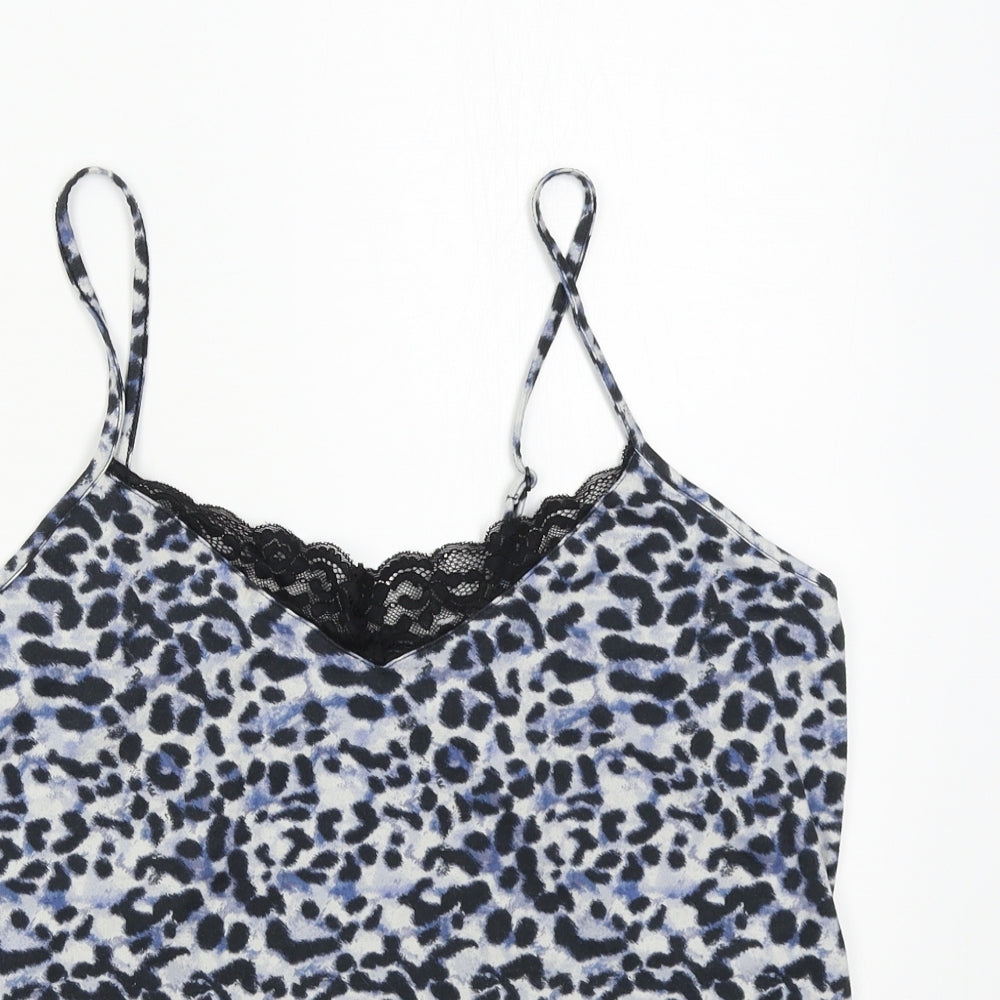 Primark Womens Multicoloured Animal Print  Cami Pyjama Top Size M