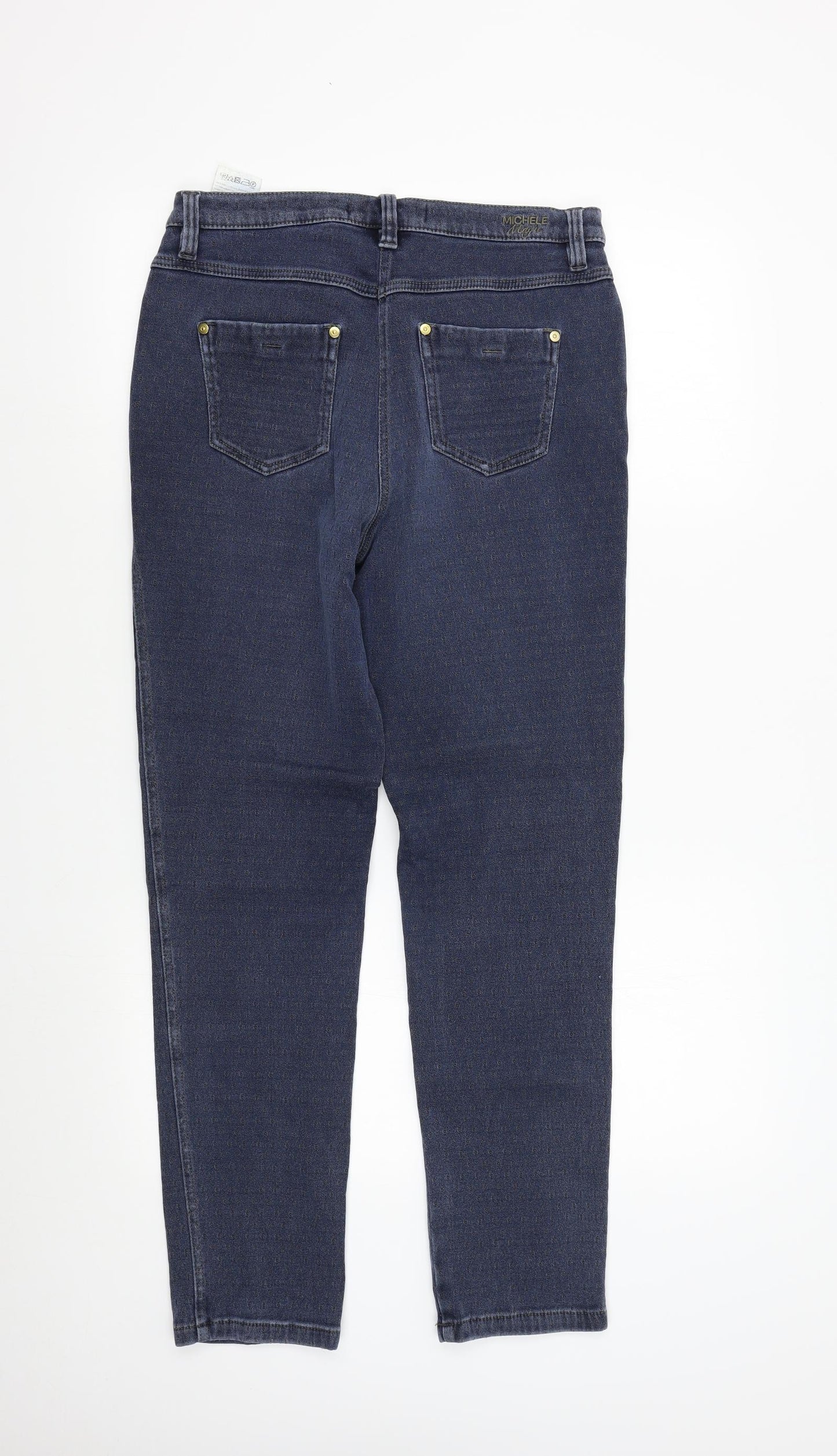 Michéle Womens Blue  Denim Skinny Jeans Size 14 L30 in