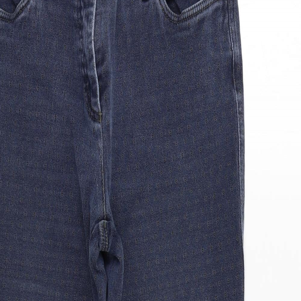 Michéle Womens Blue  Denim Skinny Jeans Size 14 L30 in