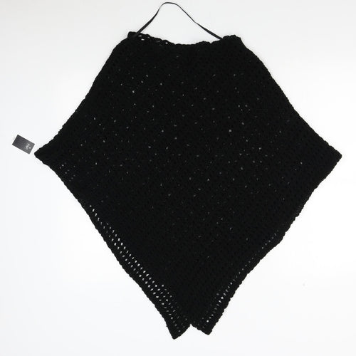 F&F Womens Black   Jacket Poncho Size M