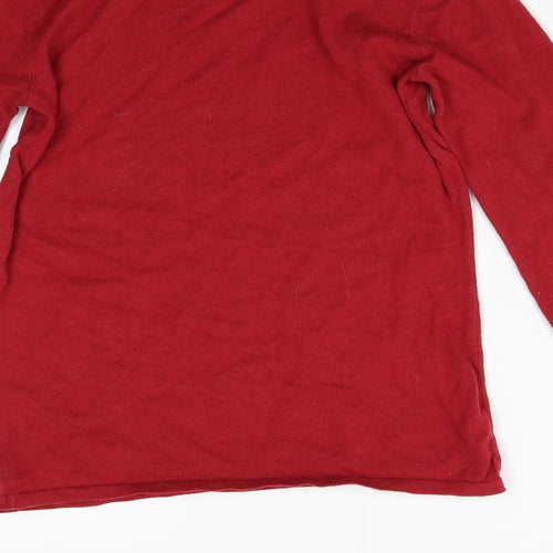 NEXT Womens Red  Knit Pullover Jumper Size 6