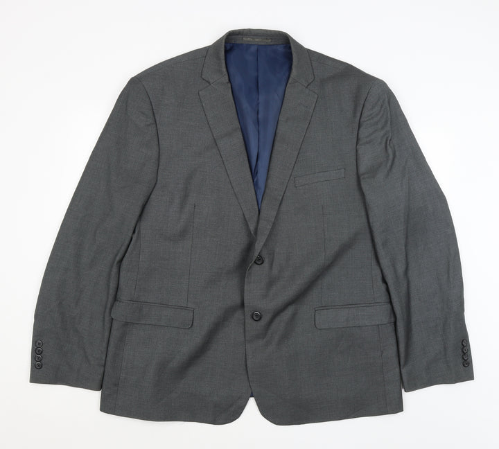Dobell Mens Grey   Jacket Blazer Size 2XL