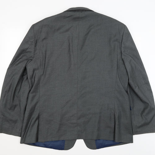 Dobell Mens Grey   Jacket Blazer Size 2XL