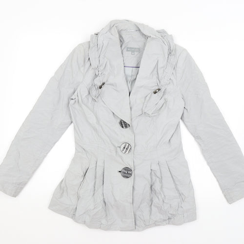 Per Una Womens Grey   Jacket Blazer Size 10