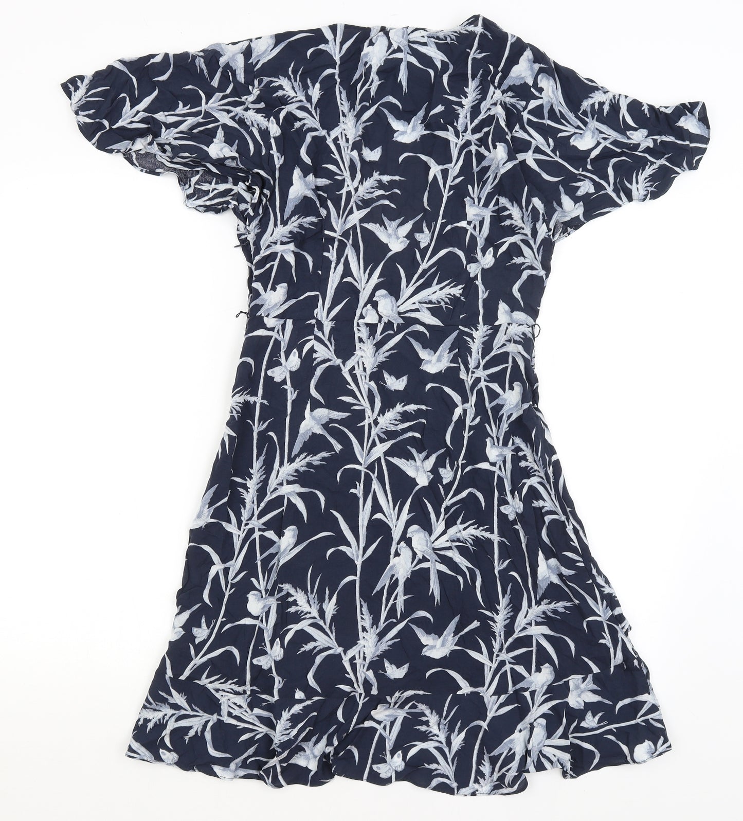 Oasis Womens Blue Floral  Fit & Flare  Size 10