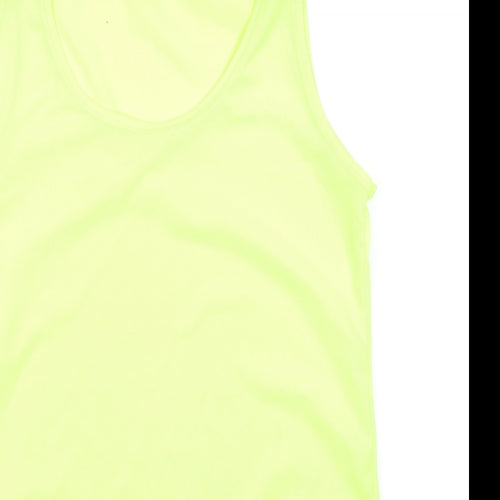 US Apparel Womens Yellow   Basic Tank Size 18